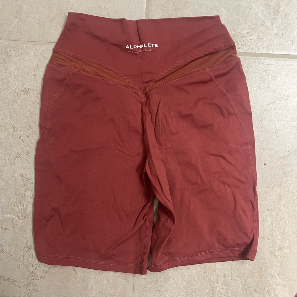 Alphalete Alphalux Biker Shorts, Size S